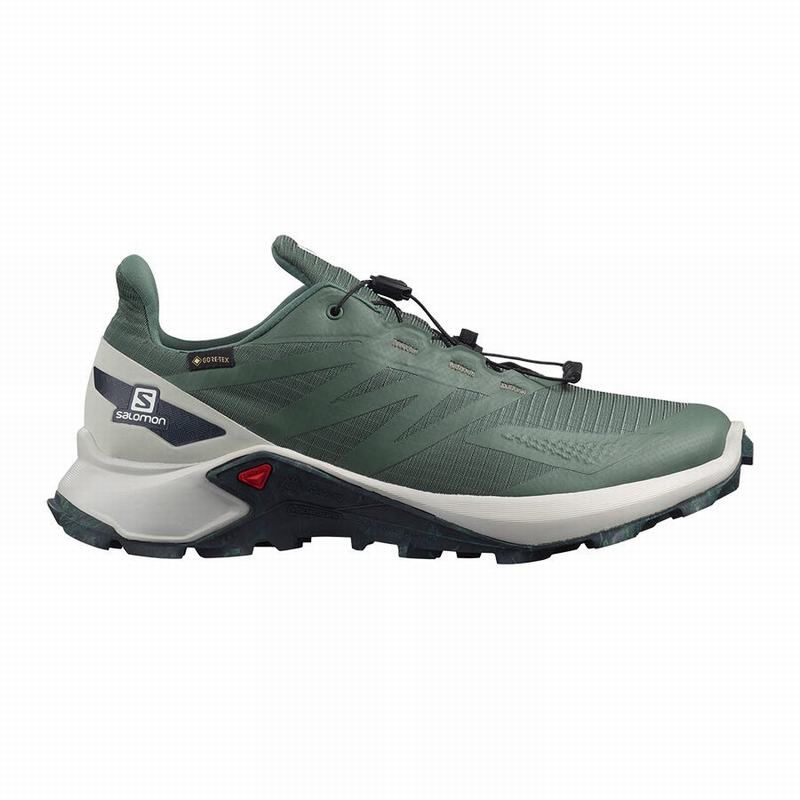 Zapatillas Trail Running Salomon Hombre Verde - Salomon Argentina SUPERCROSS BLAST GTX ,785601-GXH